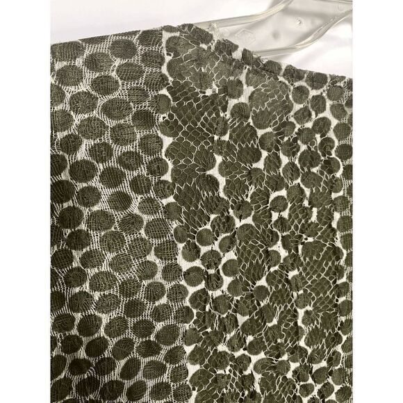 Chico's Sheer Sleeve and Sheer Polk a Dot Layered Top Size L/12 - Picture 4 of 7